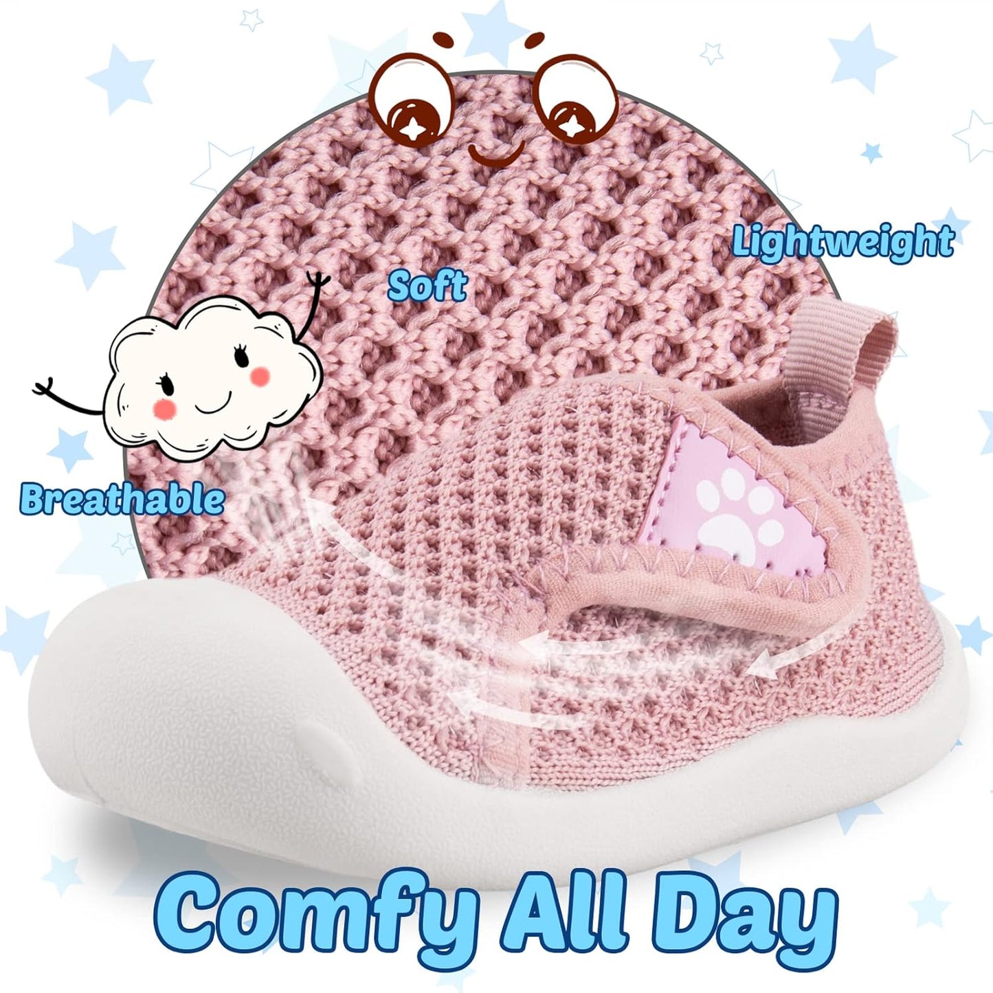 Charrost Toddler Baby Girl Boy First Walking Shoes Checkered Sneakers Sizes 3/4/5/6/7/8T. Soft
