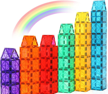 Gemmicc Magnetic Tiles, Magnet Toys Building Blocks for Kids, STEM Approved Educational Toys,Magnet