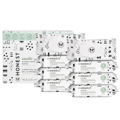 The Honest Company Clean Conscious Multi-Use Wipes | Hypoallergenic + Unscented for Sensitive Skin