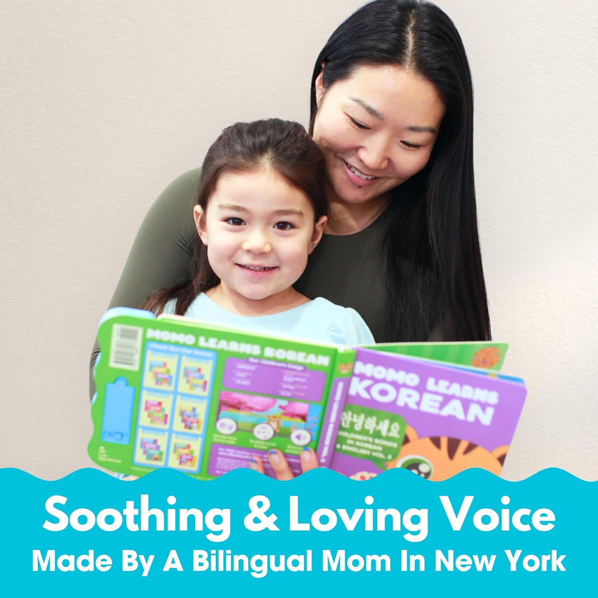 New! Learn Korean for Kids, Momo Learns Korean Vol. 1, Bilingual Korean Baby Book for Kids, Babies