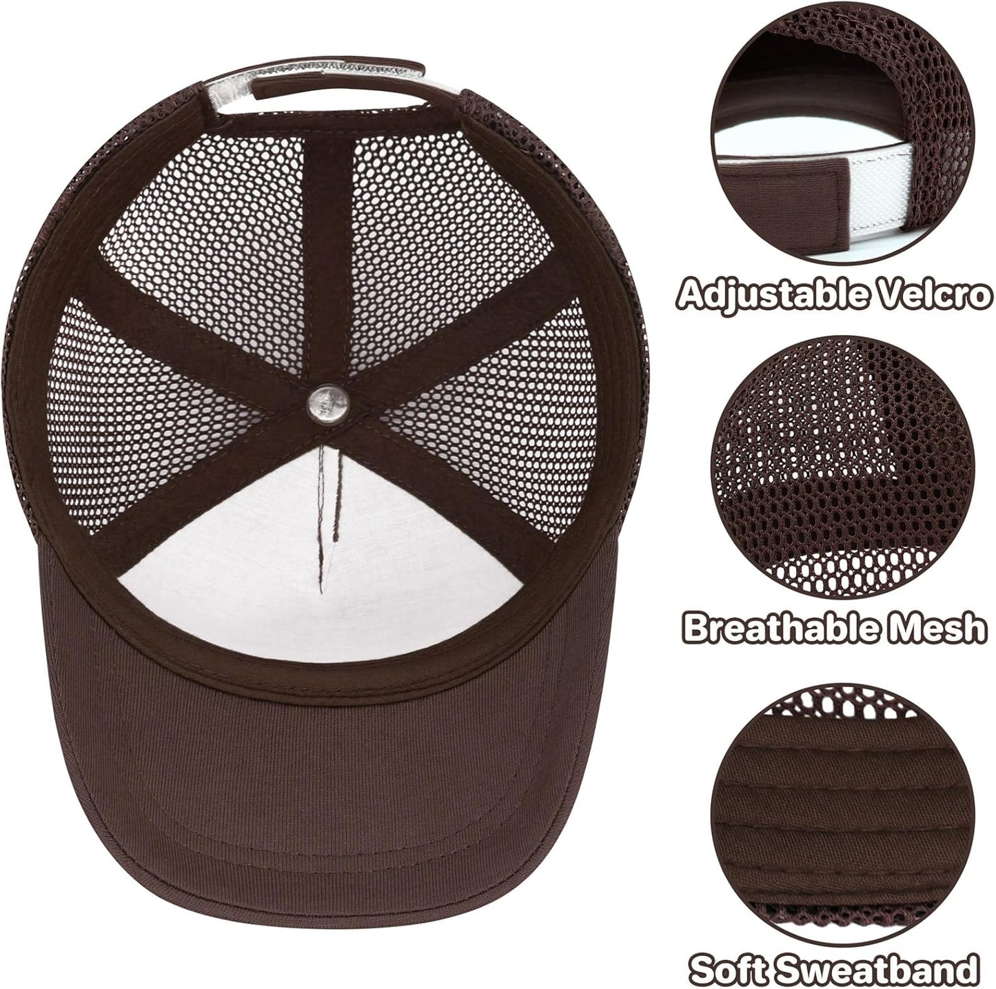 qikqik Baby Baseball Cap Toddler Baseball Hat with Mesh Infant Sun Hat UPF 50+ Baby Ball Cap