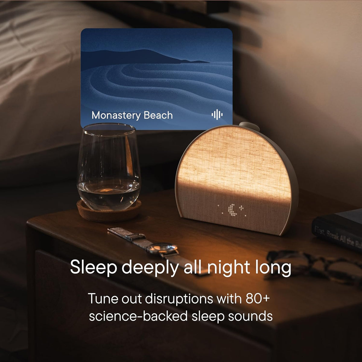 Hatch Restore 3 Sunrise Alarm Clock, Sound Machine, Smart Light (Greige) - White Noise, Screen-Free