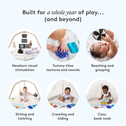 Lovevery, The Play Gym, 5-Stage Baby Developmental for Full Year of Play
