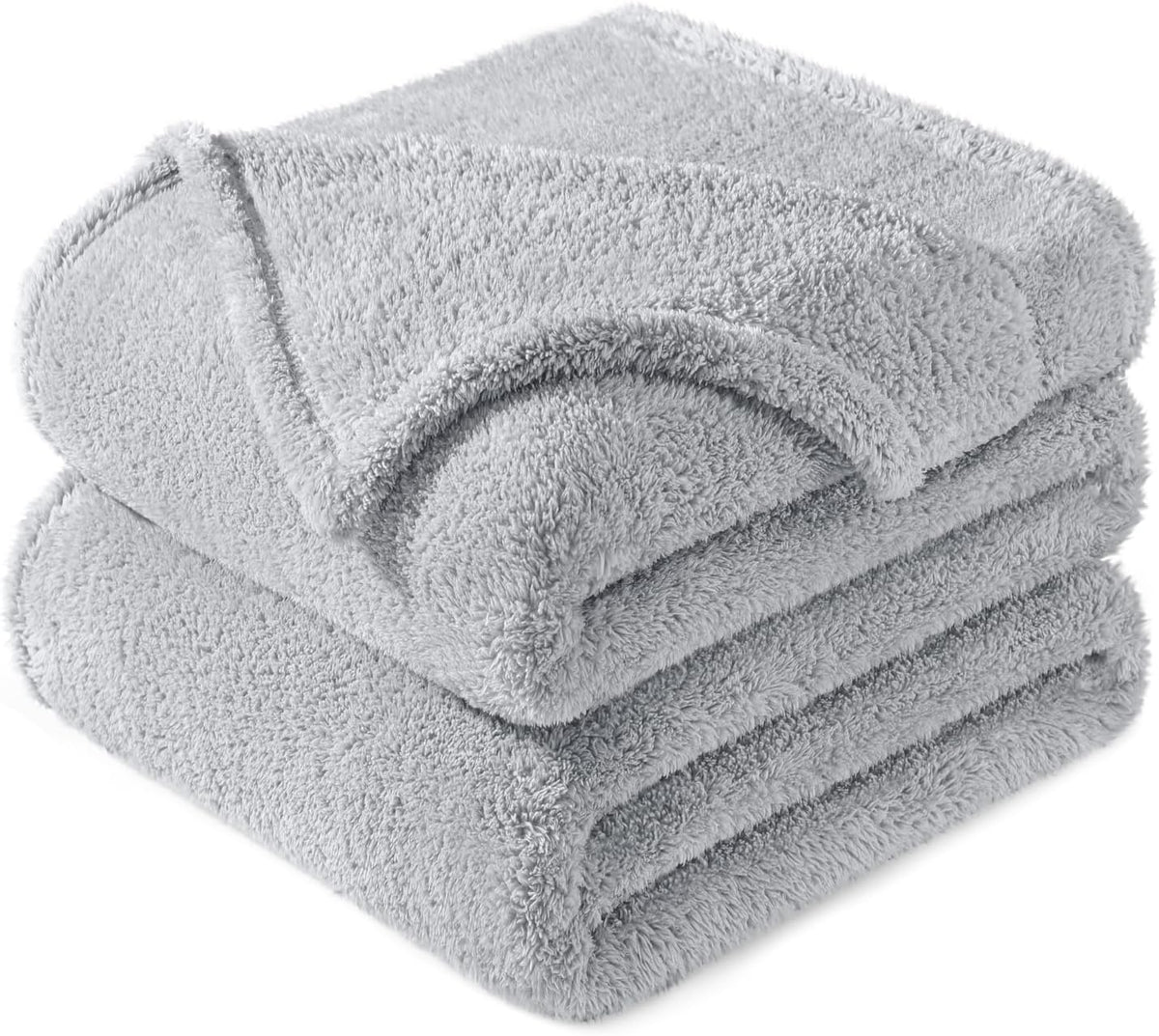 Exclusivo Mezcla Queen Size Flannel Fleece Blanket, Super Soft Velvet Plush Bed Blanket, Fuzzy Cozy