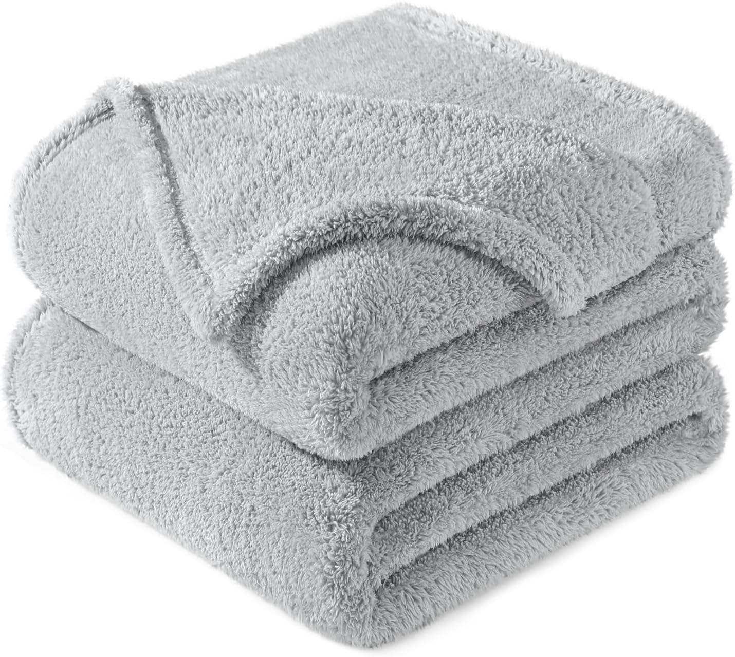 Exclusivo Mezcla Queen Size Flannel Fleece Blanket, Super Soft Velvet Plush Bed Blanket, Fuzzy Cozy