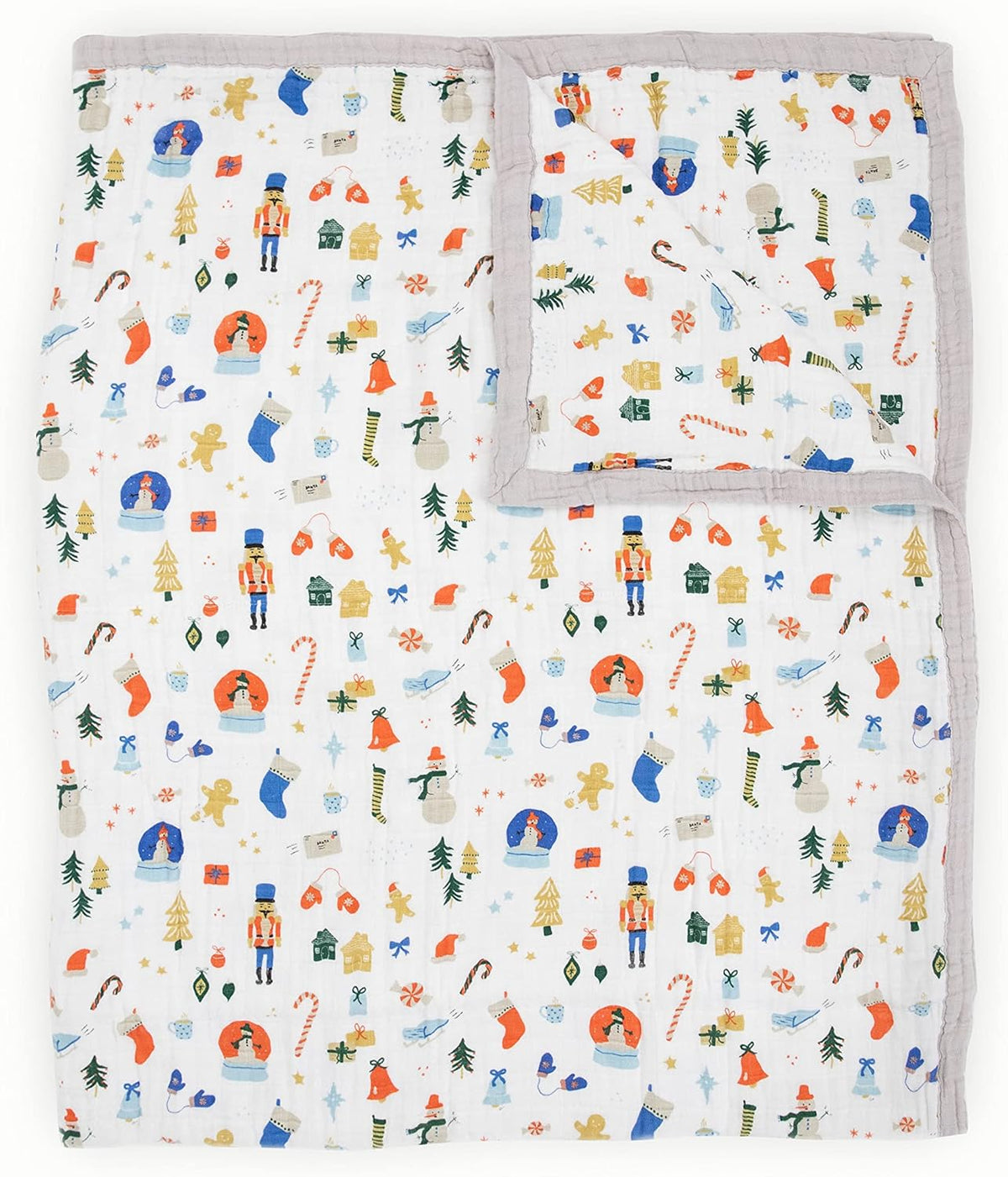 Little Unicorn Premium Quilted Throw | Super Soft, Multi-Layered Muslin XL Blanket| Great for Kids