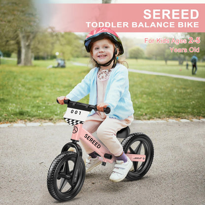 SEREED Toddler Balance Bike 2 Year Old, Gift for 2-3 Boys Girls, Adjustable