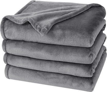 PHF Ultra Soft Fleece Blanket Twin Size, No Shed No Pilling Luxury Plush Cozy 300GSM Lightweight