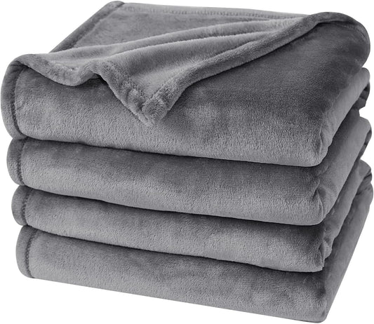 PHF Ultra Soft Fleece Blanket Twin Size, No Shed No Pilling Luxury Plush Cozy 300GSM Lightweight