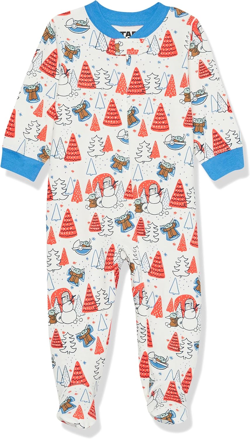 Amazon Essentials Disney | Marvel | Star Wars Unisex Babies' and Toddlers' Snug-Fit Cotton Footed