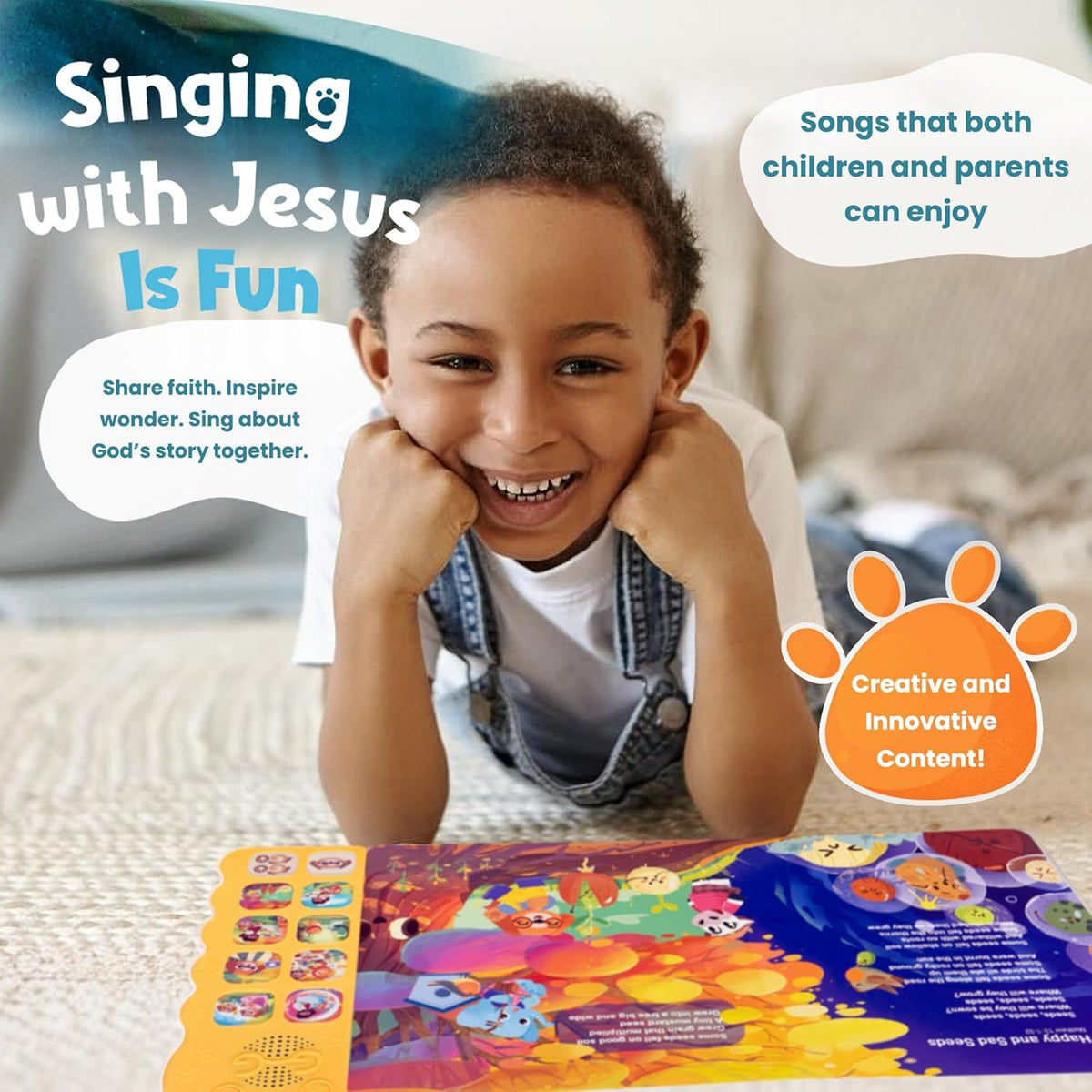 GO GO Bible Songs of Wisdom: Bible Songs Book for Toddlers, 8 Songs, Talking Books for Toddlers 2-4