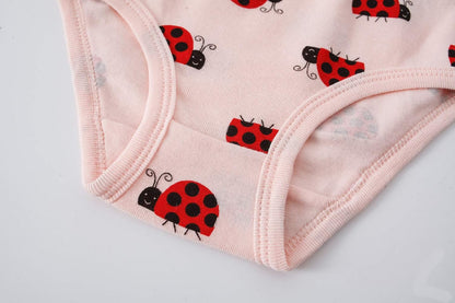 Cadidi Dinos Little Girls' Soft Cotton Underwear Kids Cool Breathable Comfort Panty Briefs Toddler