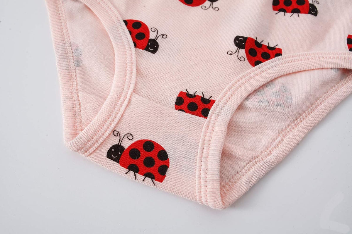 Cadidi Dinos Little Girls' Soft Cotton Underwear Kids Cool Breathable Comfort Panty Briefs Toddler