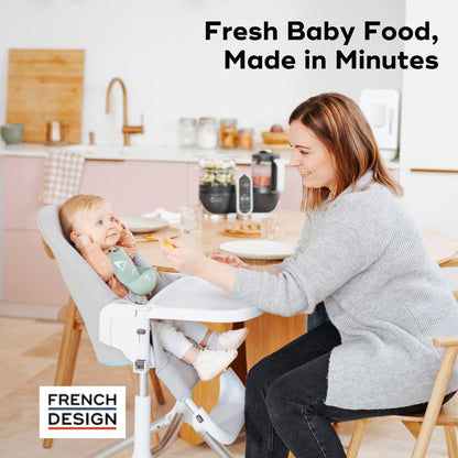 Babymoov Duo Meal Station: 6-in-1 Baby Food Maker | Steams, Blends, Warms, Defrosts, Sterilizes