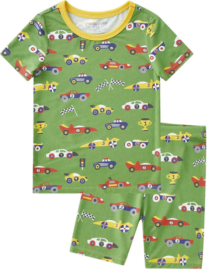 pureborn Baby Viscose From Bamboo Pajamas Set Pjs - Kids Toddler Girl Snug Fit Viscose Sleepwear