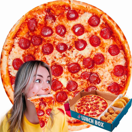 Pepperoni Pizza Blanket White Elephant Gifts for Kids Stuff Useful Adults Teenagers Throw Blankets