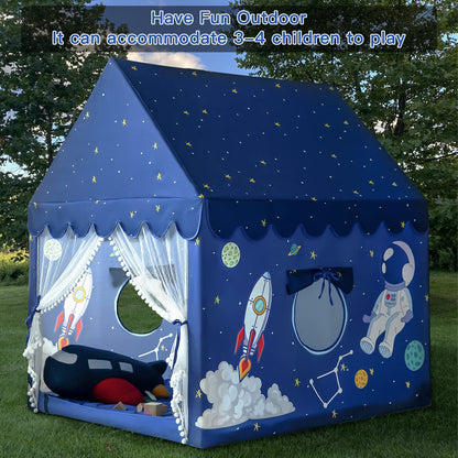 Kids Play Tent Playhouse Indoor Tents for Kids Boys Spaceship Space Rocket
