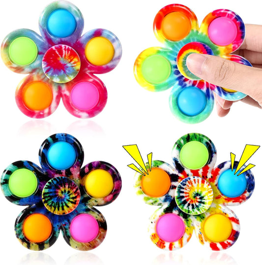 Fidget Spinners Toys 4 Pack, Fidget Toys for Kids Adults, Bulk Pop Sensory Spinner Toys Stress