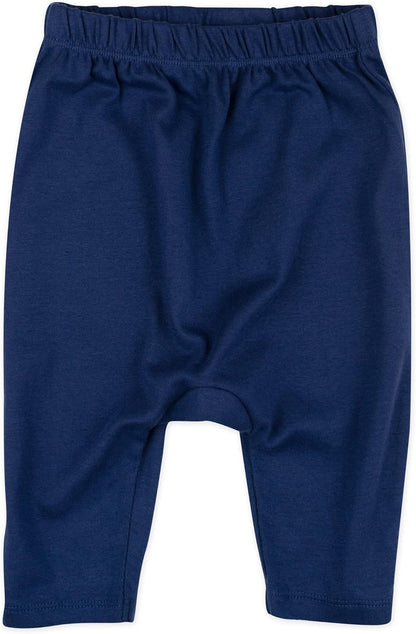 HonestBaby Multipack Harem Pants Roomy Fit Pull on Bottoms 100% Organic Cotton for Infant Baby
