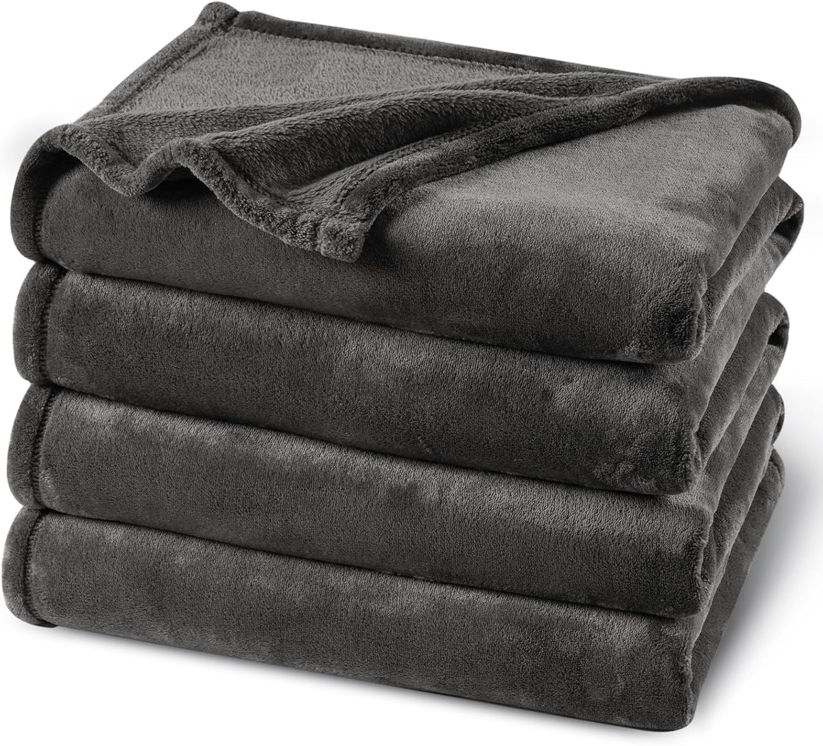 PHF Ultra Soft Fleece Blanket King Size, No Shed No Pilling Luxury Plush Cozy 300GSM Lightweight