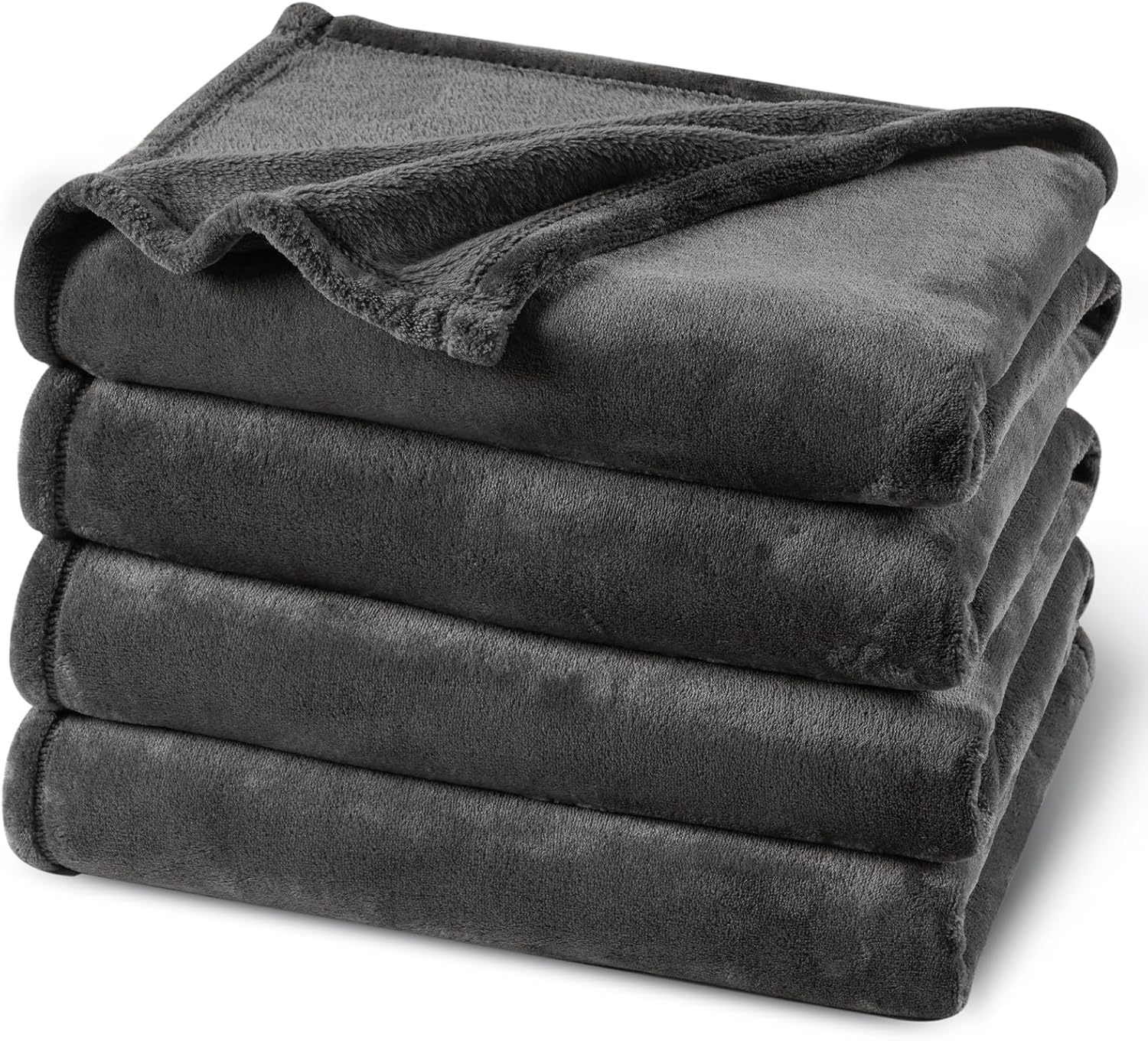 PHF Ultra Soft Fleece Blanket King Size, No Shed No Pilling Luxury Plush Cozy 300GSM Lightweight