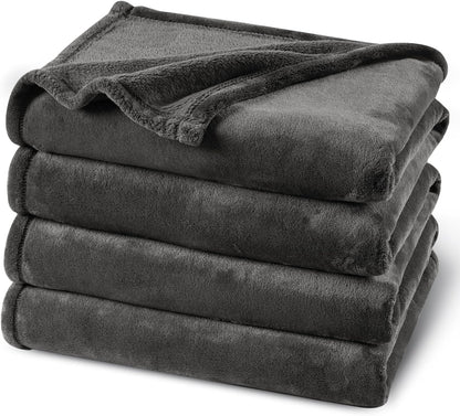 PHF Ultra Soft Fleece Blanket King Size, No Shed No Pilling Luxury Plush Cozy 300GSM Lightweight