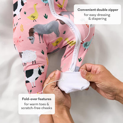 Little Sleepies Pajamas for Baby Boys & Girls, Viscose from Bamboo Baby Pajamas, Preemie & Newborn