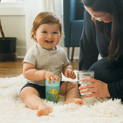 Dr. Brown's Milestones Cheers 360 Spoutless Transition Cup, Travel Friendly and Leak-Free Sippy