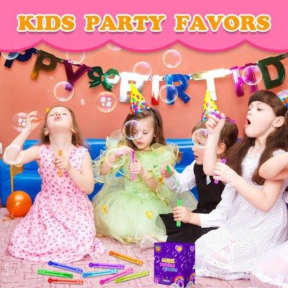 Kids Party Goodie Gift Bag Stuffer Fillers,32 Pack Mini Bubble Wand Toys,Small Halloween Pinata