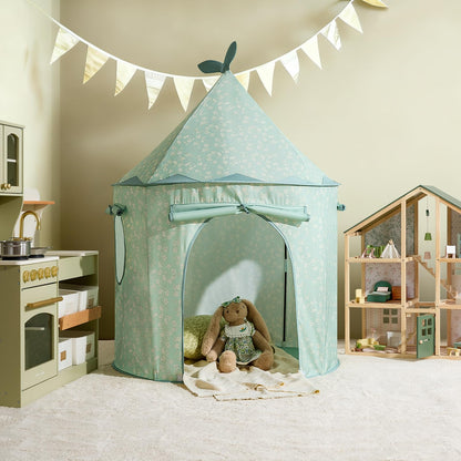 Tiny Land Kids Play Tent, Cute Green Pop Up Tent for Kids Indoor