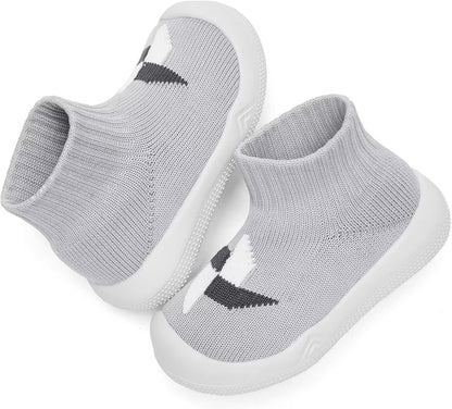 Eashi Baby Boy Girl Non-Skid Indoor Infant Walking Shoes Breathable Warm Elastic Sock Shoes with