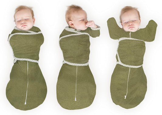 SwaddleDesigns 6-Way Omni Swaddle Sack Arms Up Swaddle for Newborn, More Options to Calm Startle