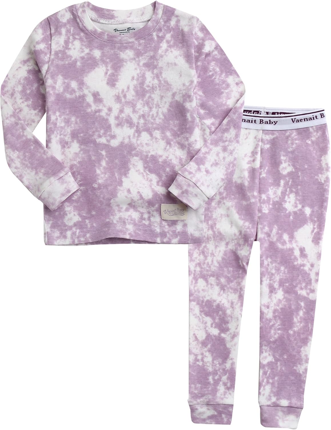 VAENAIT BABY 12M-12Y Toddler Kids Boys Girls 100% Cotton Marbling Tiedye Sung Fit Sleepwear Pajamas
