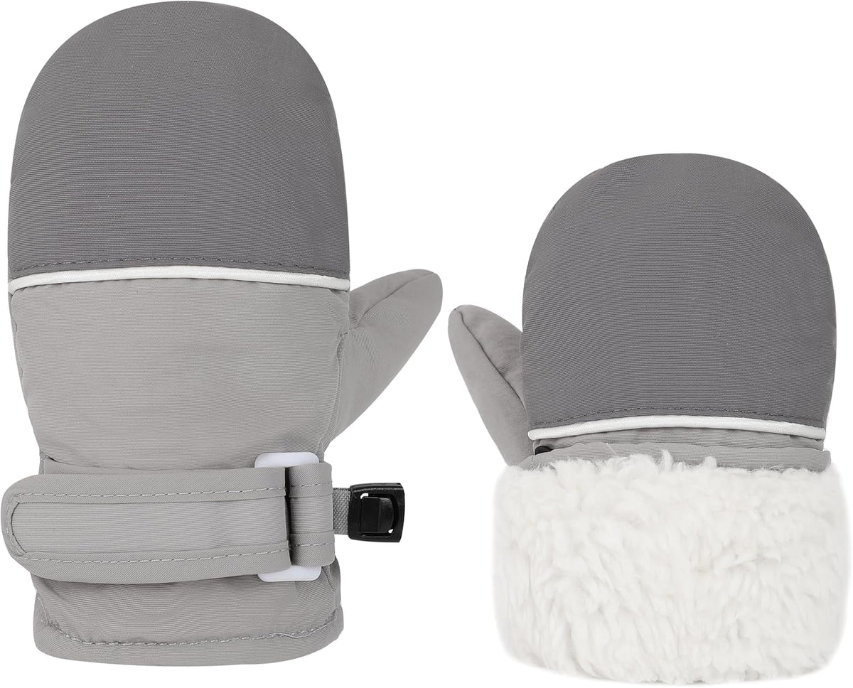 Toddler Gloves Kids Mittens Winter Warm Lined Fleece Gloves Waterproof Snow Baby Mitten for Boys