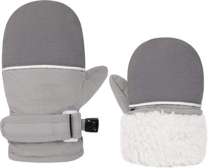 Toddler Gloves Kids Mittens Winter Warm Lined Fleece Gloves Waterproof Snow Baby Mitten for Boys