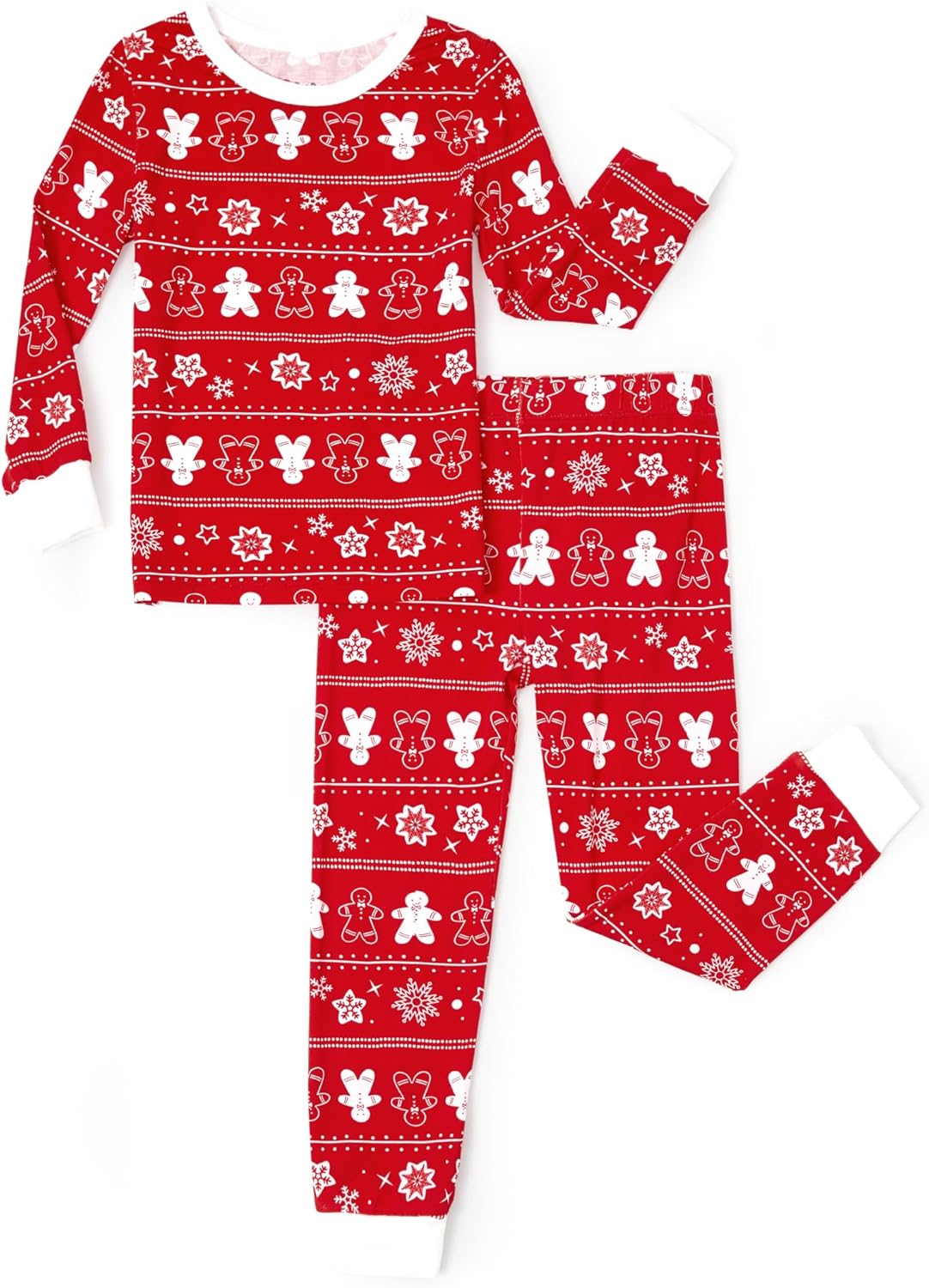 PATPAT Bamboo Viscose Pajama Set for Toddlers with Improved Tensile Strength, Snug Fit Pjs Sleeper