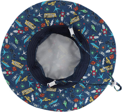 Home Prefer UPF50+ Wide Brim Sun Hat Boys Girls Sun Protection Hat Zoo Beach Swim Safari Bucket Hat