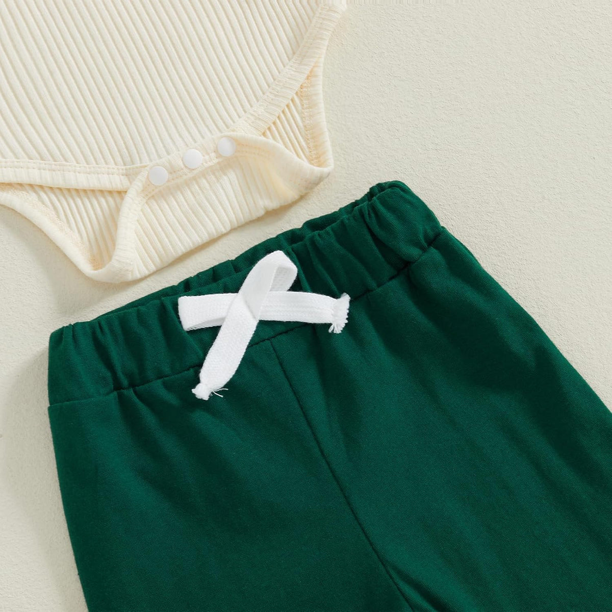 fhutpw Baby Boy Clothes 3 6 12 18 Months Ribbed Knitted Long Sleeve Romper and Pants Sets Newborn