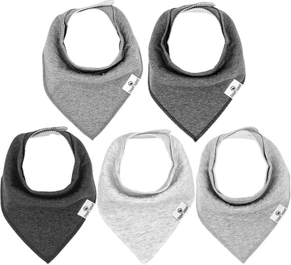 DiaperSquad's Baby Bibs for Drooling and Teething, Bibs for Boys, Baby Girl - Solid Cotton Baby