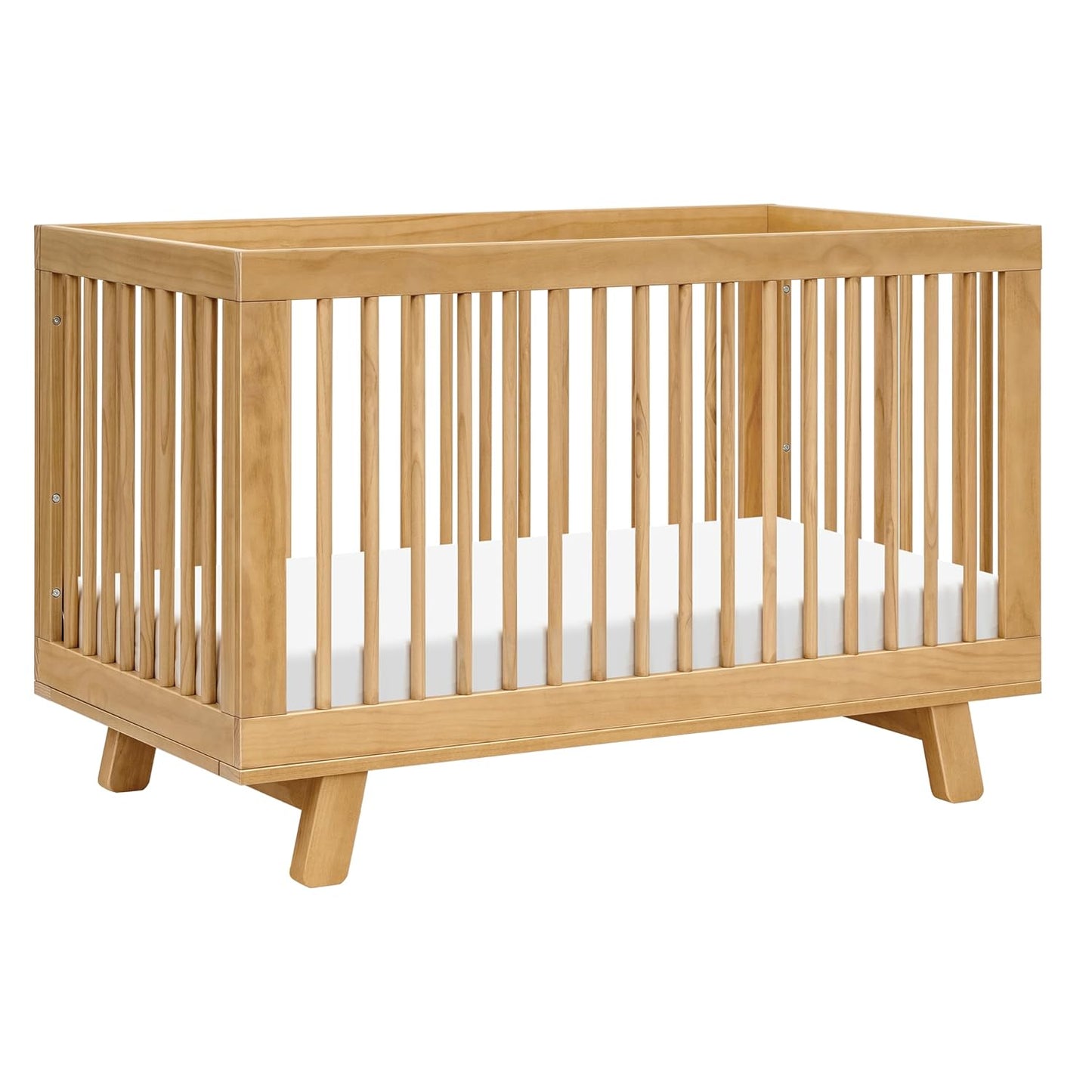 babyletto Hudson 3-in-1 Convertible Baby Crib with Wooden Toddler Bed & Daybed Conversion - Easy to