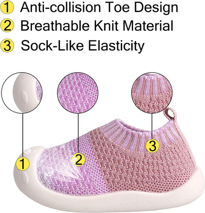 Baby First-Walking Shoes 1-4 Years Kid Shoes Trainers Toddler Infant Boys Girls Soft Sole Non Slip