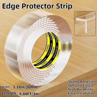 Baby Clear Edge Protector, 1.18inX9.84FT, Child Protection Desk Corner Anti-Bump Home Wrap