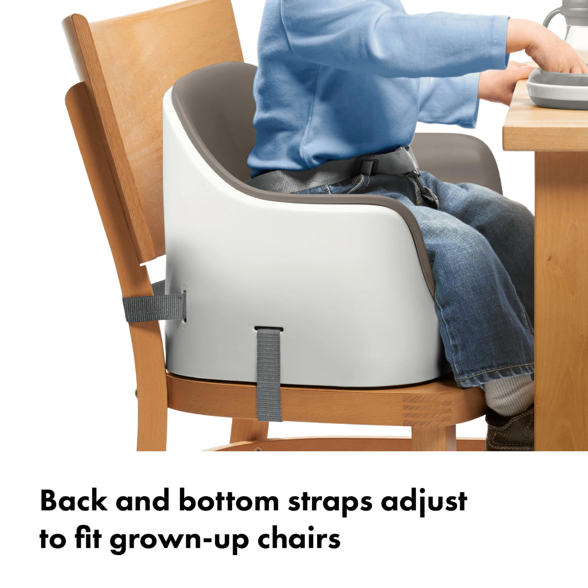Straps To Dining Chair, Portable For Travel, Cushioned Comfort, Easy-Clean Seat, Compact Nesting