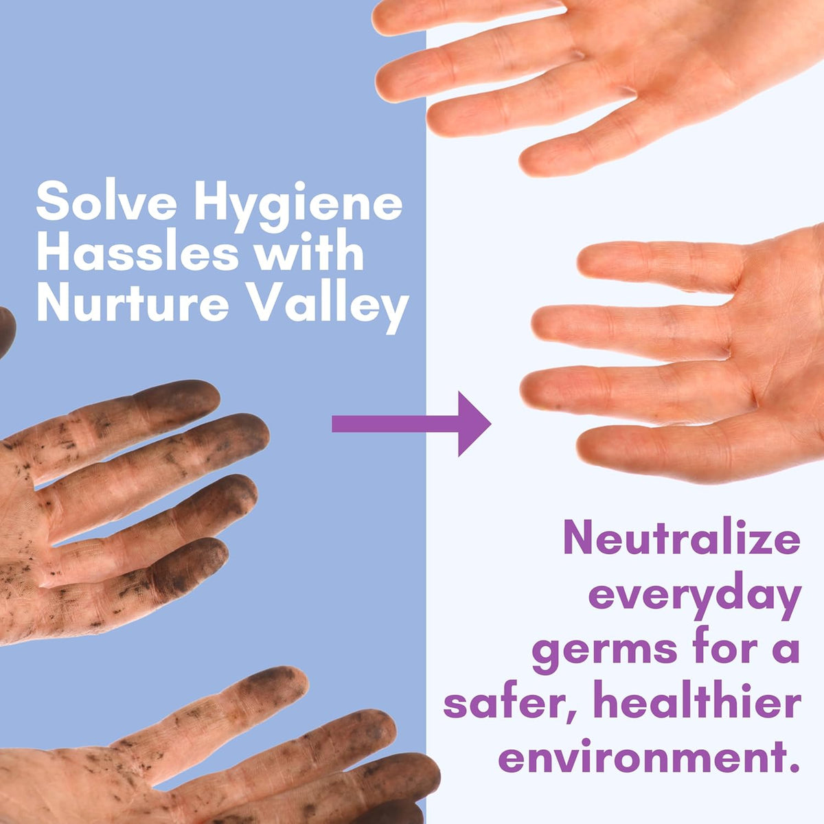 Nurture XL Antibacterial Body & Hand Wipes | Alcohol-Free Antiseptic Wet Sanitizer Towelettes for