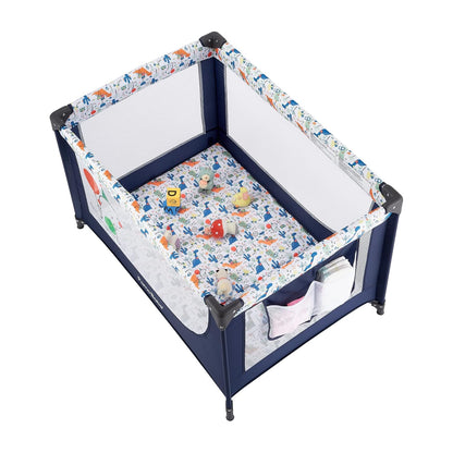 Pamo Babe Travel Foldable Portable Bassinet Baby Infant Comfortable Play Yard Crib Cot with Soft