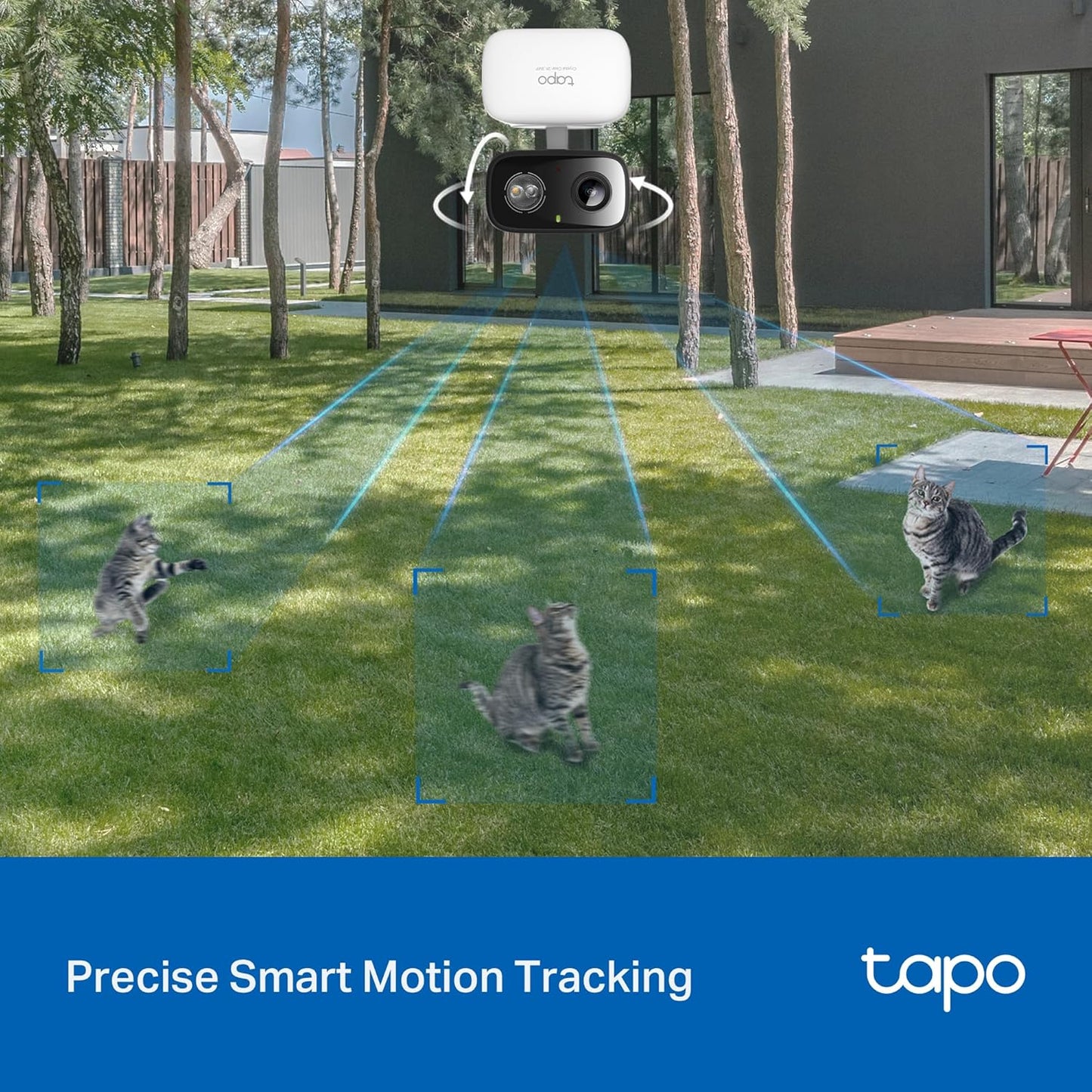 Tapo 2K 3MP Pan/Tilt Indoor/Outdoor Security Camera - Free Person/Baby Cry Detect & Motion Track