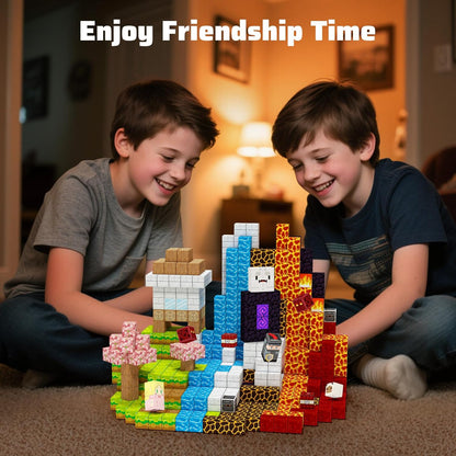 Magnetic Blocks-100PCS Magnetic Building Blocks, Magnet Toys Kids Build Cubes, Upgraded Sensroy