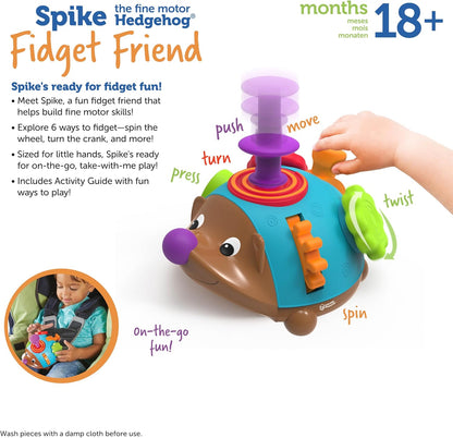 Learning Resources Spike the Fine Motor Hedgehog Fidget Friend -Ages 18+ months Fine Motor and