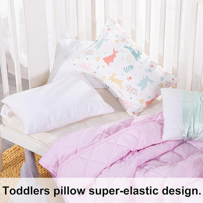 NTBAY 2 Pack Cotton Down Alternative 13x18 Pillows, Machine Washable - Soft and Breathable Travel