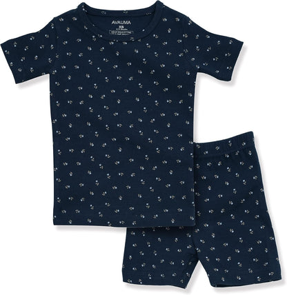 AVAUMA Baby Boys Girls Pajama Set 6M-7T Kids Cute Toddler Snug fit Pattern Design Pjs Cotton